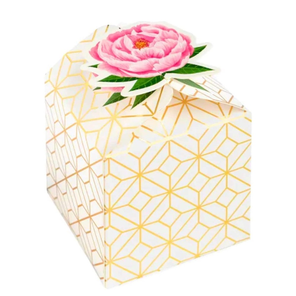 Pink Peony Favor Boxes by Celebrate It Spring, (651677), 10 ct